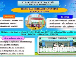 TRƯỜNG MẦM NON PHÚ KIM TUYỂN SINH NĂM HỌC 2025 - 2026