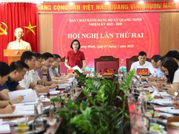 Ban Chấp hành Đảng bộ xã Quang Minh lần thứ 2 quyết nghị nhiều nội dung quan trọng