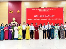 Phường Kim Liên gặp mặt 250 cán bộ cơ sở sau sáp nhập
