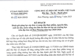 Kế hoạch số 22/KH-UBND của UBND xã Đan Phượng