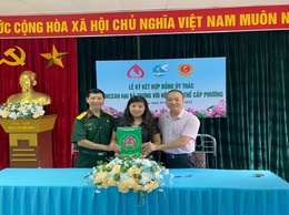 Lễ ký kết hợp đồng ủy thác cho vay đối với hộ nghèo và các đối tượng chính sách