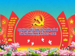 Tập trung tuyên truyền đại hội Đảng các cấp trên địa bàn phường Bồ Đề