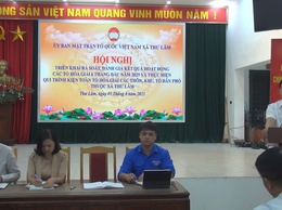 BAN THƯỜNG TRỰC UB MTTQ VIỆT NAM XÃ THƯ LÂM TỔ CHỨC HỘI NGHỊ CHUYÊN ĐỀ