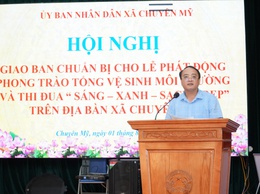 UBND xã Chuyên Mỹ tổ chức lễ phát động phong trào thi đua 