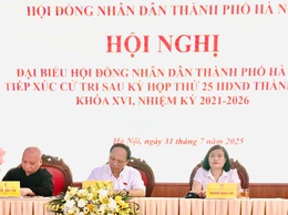 ĐẠI BIỂU HĐND THÀNH PHỐ HÀ NỘI TIẾP XÚC CỬ TRI SAU KỲ HỌP THỨ 25 CỦA HĐND THÀNH PHỐ KHÓA XVI, NHIỆM KỲ 2021 - 2026