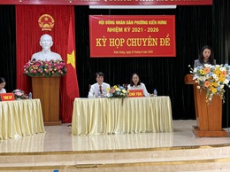 Kỳ họp chuyên đề HĐND phường Kiến Hưng, nhiệm kỳ 2021-2026
