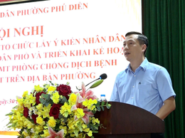 Uỷ ban nhân dân phường Phú Diễn tổ chức Hội nghị triển khai Kế hoạch tổ chức lấy ý kiến Nhân dân về việc đổi tên các tổ dân phố trên địa bàn phường Phú Diễn