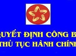 Quyết định về việc Công bố danh mục thủ tục hành chính mới ban hành trong lĩnh vực Khí tượng thủy văn trên địa bàn Thành phố Hà Nội