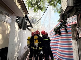 Phường Xuân Phương tổ chức diễn tập phương án chữa cháy và cứu nạn, cứu hộ