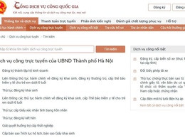 Hà Nội triển khai Danh mục 26 Dịch vụ công trực tuyến phổ biến thuộc thẩm quyền giải quyết của UBND cấp xã trên Cổng Dịch vụ công Quốc gia