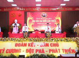 KHAI MẠC PHIÊN TRÙ BỊ ĐẠI HỘI ĐẠI BIỂU ĐẢNG BỘ XÃ DÂN HÒA LẦN THỨ I, NHIỆM KỲ 2025–2030