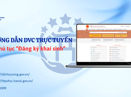Hướng dẫn công dân thực hiện trực tuyến thủ tục 