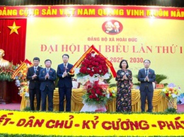 Đại hội đại biểu Đảng bộ xã Hoài Đức lần thứ I, nhiệm kỳ 2025-2030 thành công tốt đẹp