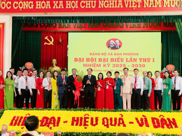 Đại hội đại biểu Đảng bộ xã Đan Phượng lần thứ I, nhiệm kỳ 2025-2030 diễn ra thành công tốt đẹp