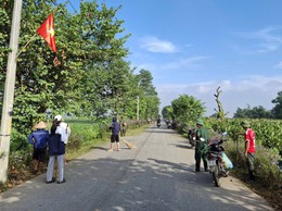 CÁC THÔN TRÊN ĐỊA BÀN XÃ BA VÌ RA QUÂN VỆ SINH MÔI TRƯỜNG