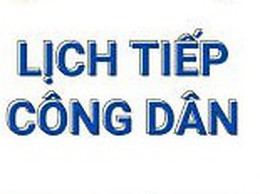 Lịch tiếp dân định kỳ của đồng chí Bí thư Đảng ủy, ngày 12/8/2025