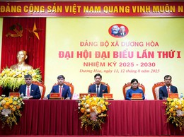 Phiên thứ Nhất Đại hội đại biểu Đảng bộ xã Dương Hoà lần thứ Nhất, nhiệm kỳ 2025-2030