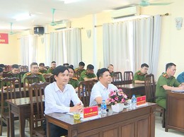 Công an xã Phúc Thọ đánh giá kết quả 01 tháng hoạt động; phát động ra quân cao điểm tấn công trấn áp tội phạm nhân dịp kỷ niệm các ngày lễ lớn