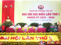 Phiên trù bị đại hội đại biểu Đảng bộ phường Yên Sở lần thứ Nhất, nhiệm kỳ 2025 - 2030: sẵn sàng cho ngày hội lớn của toàn Đảng bộ