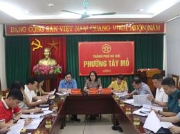 PHƯỜNG TÂY MỖ HOÀN THIỆN DỰ THẢO BÁO CÁO CHÍNH TRỊ TRÌNH ĐẠI HỘI ĐẠI BIỂU LẦN THỨ I, NHIỆM KỲ 2025-2030