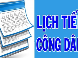 Thông báo lịch tiếp công dân của đồng chí Bí thư Đảng ủy phường