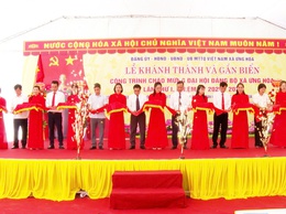 ỨNG HÒA TỔ CHỨC LỄ KHÁNH THÀNH VÀ GẮN BIỂN CÔNG TRÌNH BẢO TỒN, PHỤC DỰNG, TÔN TẠO KHU DI TÍCH LỊCH SỬ ĐỊA ĐIỂM AN TOÀN KHU XỨ ỦY BẮC KỲ 1942 (CHÙA CHÒNG)