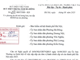 THÔNG BÁO PHƯƠNG ÁN CHI TRẢ LƯƠNG HƯU, TRỢ CẤP BHXH TẠI CÁC PHƯỜNG