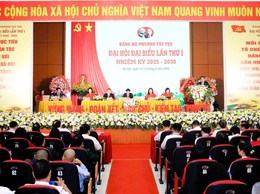 Đại hội đại biểu Đảng bộ phường Tây Tựu lần thứ I, nhiệm kỳ 2025 -2030 thành công tốt đẹp