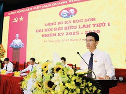 ĐẠI HỘI ĐẠI BIỂU ĐẢNG BỘ XÃ SÓC SƠN LẦN THỨ I, NHIỆM KỲ 2025-2030 THÀNH CÔNG TỐT ĐẸP