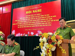 CÔNG AN PHƯỜNG LÁNG PHÁT ĐỘNG CAO ĐIỂM TẤN CÔNG, TRẤN ÁP TỘI PHẠM VÀ NÂNG CAO NĂNG LỰC LỰC LƯỢNG BẢO VỆ ANTT Ở CƠ SỞ