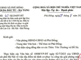 Công khai dự thảo ranh giới lập Quy hoạch chi tiết tỷ lệ 1/500 Dự án: Đầu tư xây dựng khu tái định cư phục vụ giải phóng mặt bằng Dự án: Đầu tư tuyến đường sắt Lào Cai - Hà Nội - Hải Phòng
