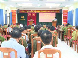 Công an xã Phúc Lộc đánh giá kết quả 01 tháng hoạt động và phát động ra quân cao điểm tấn công trấn áp tội phạm chào mừng kỷ niệm các ngày lễ lớn