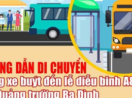 Hướng dẫn di chuyển bằng xe buýt đến lễ diễu binh A80 tại Quảng trường Ba Đình