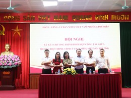 Sức mạnh đồng thuận tại phường Phú Diễn qua lễ ký kết chương trình công tác