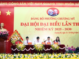 Đại hội đại biểu Đảng bộ phường Chương Mỹ lần thứ I, nhiệm kỳ 2025-2030 tiến hành phiên trù bị