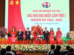 Đại hội đại biểu Đảng bộ phường Tây Tựu lần thứ I, nhiệm kỳ 2025 - 2030 thành công tốt đẹp