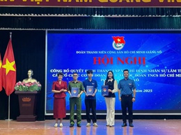 Công bố quyết định thành lập Đoàn TNCS Hồ Chí Minh các tổ chức cơ sở Đoàn trực thuộc