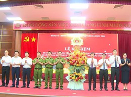 Xã Phúc Thọ long trọng tổ chức Lễ kỷ niệm 80 năm Ngày truyền thống Công an nhân dân Việt Nam và 20 năm Ngày hội Toàn dân bảo vệ an ninh Tổ quốc