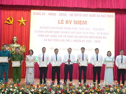 Lễ kỷ niệm 80 năm CM tháng 8 thành công (19/8/1945-19/8/2025) và Quốc khánh Nước CHXHCN Việt Nam (2/9); Tổng kết công tác tổ chức Đại hội Đại biểu Đảng bộ xã Hát Môn lần thứ I, nhiệm kỳ 2025-2030