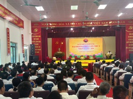 189 đại biểu dự Đại hội đại biểu Đảng bộ xã Kim Anh lần thứ I, nhiệm kỳ 2025 - 2030.
