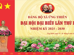 Đại hội đại biểu Đảng bộ xã Ứng Thiên lần thứ I tiến hành phiên trù bị