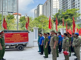 Ra quân mở đợt cao điểm tấn công, trấn áp tội phạm và đảm bảo trật tự ATGT, trật tự đô thị, trật tự công cộng trên địa bàn phường Xuân Đỉnh