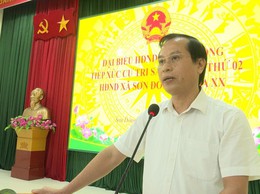 Tổ Đại biểu HĐND xã Sơn Đồng số 3 tiếp xúc cử tri sau Kỳ họp thứ Hai, HĐND xã khóa XX