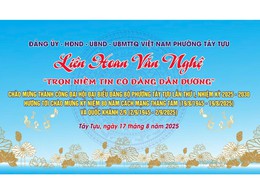 Chương trình liên hoan văn nghệ với chủ đề: Trọn niềm tin có Đảng dẫn đường