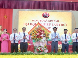 Đại hội đại biểu Đảng bộ xã Kim Anh lần thứ I, nhiệm kỳ 2025-2030: Phát huy tinh thần tự lực, xây dựng xã Kim Anh văn minh, hiện đại, hạnh phúc.