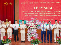Trang trọng Lễ kỷ niệm 80 năm Ngày truyền thống Công an nhân dân và 20 năm Ngày hội Toàn dân bảo vệ an ninh Tổ quốc.