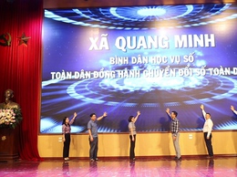 Xã Quang Minh phát động phong trào “Bình dân học vụ số”