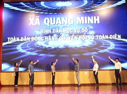 Xã Quang Minh: Toàn dân đồng hành chuyển đổi số toàn diện 