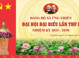 Đại hội đại biểu Đảng bộ xã Ứng Thiên lần thứ I, nhiệm kỳ 2025-2030 thành công tốt đẹp