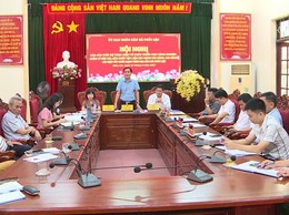 Hội nghị báo cáo thực hiện các nội dung phát triển kinh tế hạ tầng tại xã Phúc Lộc